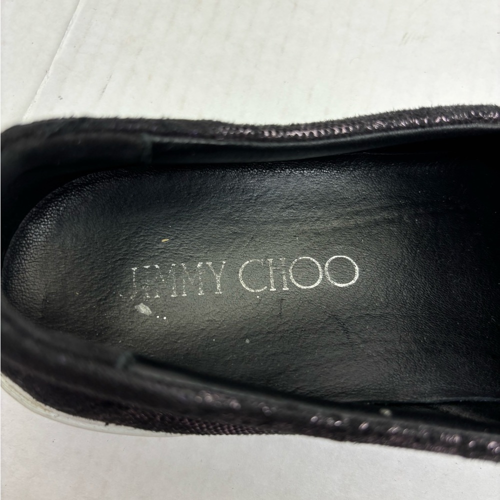 Jimmy Choo Iridescent Purple Slip-On Sneakers, SZ 40.5, box 32 - Picture 10 of 10